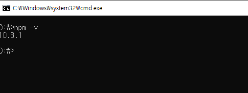 npm 버전 확인