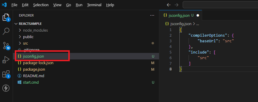 jsconfig파일 추가